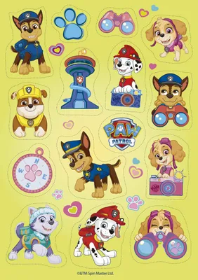 Produktbild von Fondantpapier zum Ausschneiden von Paw Patrol