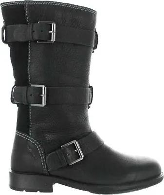 Produktbild von Ecco Kinderstiefel Saunter aus schwarzem Leder mit Isolierung und Reißverschluss 31