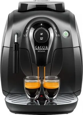 Produktbild von Gaggia Besana, Espressomaschine, 1 l, Kaffeebohnen, Gemahlener Kaffee, Eingebautes Mahlwerk, 1400 W, Schwarz