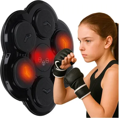 Obrázok produktu pre Boxerský štít nástenný tréner hudba LED USB rukavice