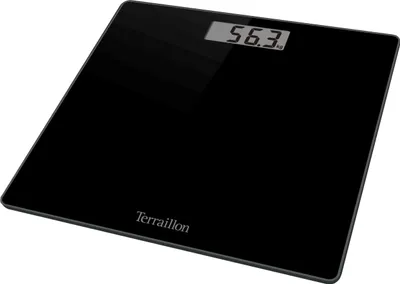Obrázek produktu pro Terraillon Tsquare Black, Elektronická osobní váha, 180 kg, 100 g, Černá, Čtverec, Sklo