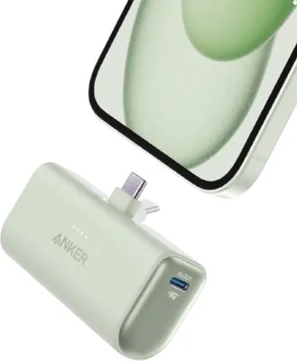 Immagine prodotto di Powerbank Anker Nano (22,5 W, connettore USB-C integrato) Sprout Green