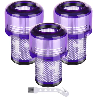 Produktbild von 3 Stück HEPA Filter für Dyson V12 Detect Slim Absolute,Zubehö Ersatzfilter V12 Waschbar Ersatzteile Zubehör für Dyson Staubsauger.