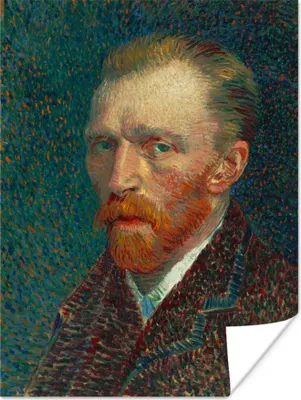 Produktbild von MuchoWow® Poster Selbstporträt - Vincent van Gogh 90x120 cm - Wohnzimmer