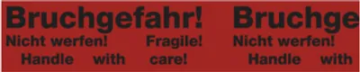 Produktbild von Paketband, "Bruchgefahr" - Rolle à 66 m | 50x0 mm, 66 m