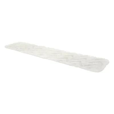 A white cleaning pad is shown on a white background.