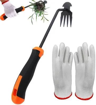 Produktbild von Unyqoos Handwerkzeug zur Unkrautentfernung mit Handschuhen für Garten und Gemüsebeete