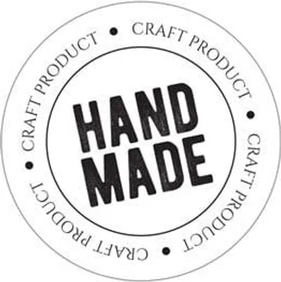 Zdjęcie produktu dla Naklejki okrągłe Białe Fi35mm Handmade - 200 sztuk