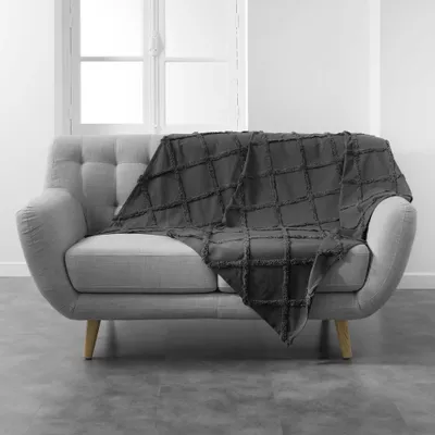 Image de Plaid 125x150cm Calyssa anthracite