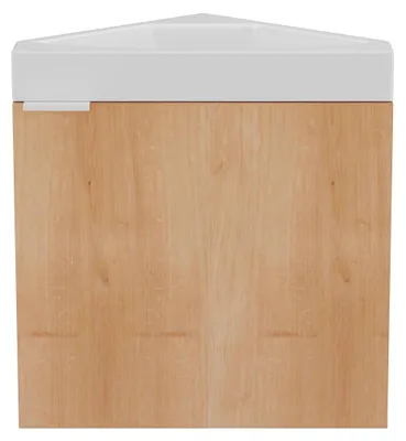 Produktbild von Eck-Wandschrank unter Waschbecken natürliches Licht - 56 cm - MANODO