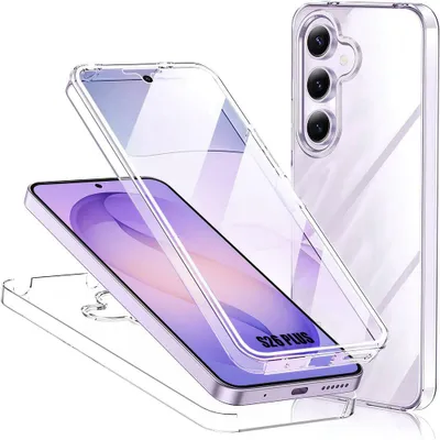 Image de Coque pour Samsung Galaxy S26 Plus, Intégrale Protection 360 Antichoc Transparent Silicone+PC