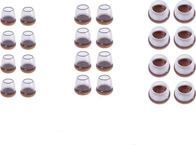 Produktbild von Schutzkappen Für Stuhlbeine Gummi stuhlbeinkappen, Filzauflage24pcs