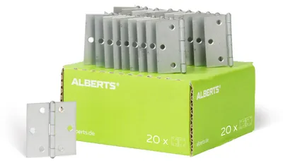 Produktbild von Alberts Scharnier | quadratisch | dickschichtpassiviert | 51 x 51 mm | 20er Set
