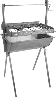 Produktbild von Schneider Schaschlikgrill Muqqi aus Edelstahl für 9 Spieße 85 x 75 x 45 cm