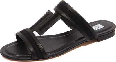 Produktbild von F9634 sandalo donna schwarz TOD'S scarpe Leder/Stoff Schuh Frau