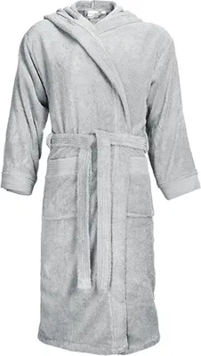 Immagine prodotto di The One Towelling® T1-BH | Accappatoio con cappuccio - Accappatoio - Colore: Grigio argento - Taglia: S/M