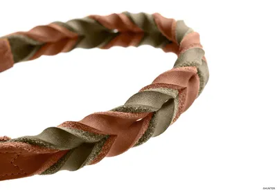 Produktbild von HUNTER Halsband Solid Education Duo S-M (50), cognac/oliv
