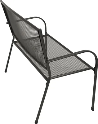 Produktbild von DEGAMO Gartenbank Metallbank Parkbank Bank CLASSIC 2-sitzer 110cm, Streckmetall anthrazit