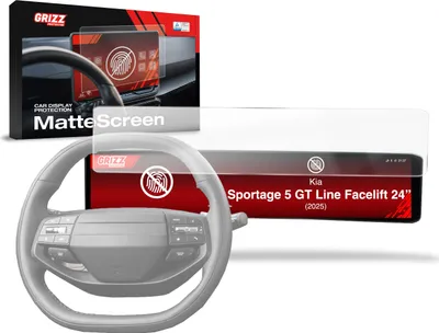 Produktbild von Matte Autodisplayfolie für Kia Sportage 5 GT Line Facelift 24" (2025), Grizz Protector