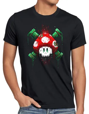 Produktbild von style3 Mario Totenkopf Herren T-Shirt videospiel konsole world