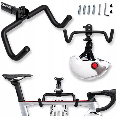Produktbild von Fahrradträger Wandmontage verstellbar klappbar mit Helmhalter 1 Stück