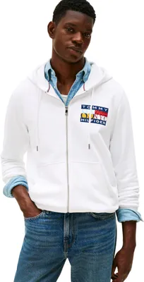 Produktbild von Tommy Hilfiger Herren Hoodie mit Reißverschluss Colour Flag Zip Through mit Logo