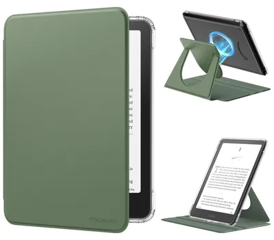 Image de Coque rotative à 360° pour Kindle Paperwhite 12e génération/Colorsoft de 7 pouces, couleur séladon