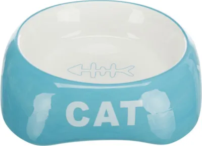 Produktbild von TRIXIE Napf Cat, Fischgräte, Keramik, 0,2 l / Ø 13 cm