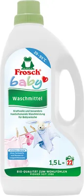 Produktbild von Frosch Baby Waschmittel 1,5L - Hypoallergen für Babywäsche (1er Pack)