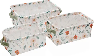 Immagine prodotto di Set di cestini Versa in tessuto 18 x 14 x 28 cm 28 x 18 x 14 cm