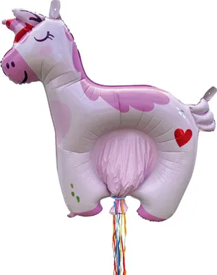 Produktbild von Party Factory Zieh-Pinata Einhorn aufblasbar Luft Folie 97×100 cm