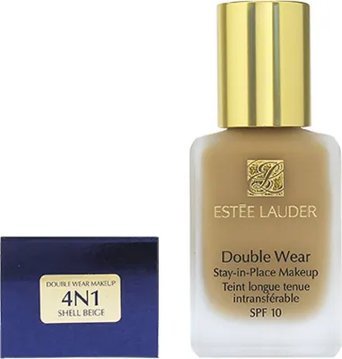 Zdjęcie produktu dla Estée Lauder Double Wear , Tubka, Płynny, Kawowa skóra, Ciemna skóra, Odcień deep skin, Odcień fair skin, Odcień light skin, Odcień..., Beżowy, 4N1, Shell Beige