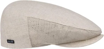 Productafbeelding van Herentas Pet - Linnen Flatcap - Zomerse Bescherming - Ademende Mesh Inzetstukken - Niet Gespecificeerd - Beige