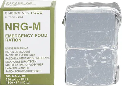 Produktbild von Notverpflegung, NRG-M, 250 g, (4 Riegel), 7 % MwSt
