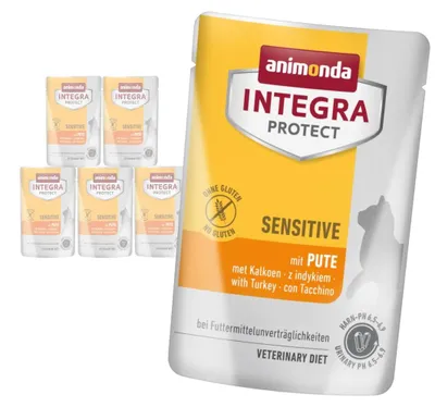 Produktbild von Animonda Integra Protect Sensitive 6x85g Nassfutter für Katzen mit Futtermittelunverträglichkeit, Truthahn