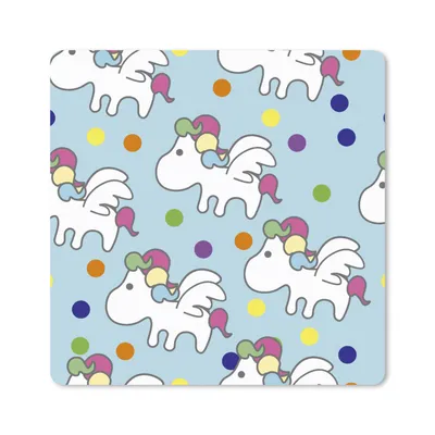 Produktbild von MuchoWow® Mauspad Mousepad Einhorn - Muster - Kind 30x30 cm - Mousepads - Maus Mat - Pad - Mausunterlage - Gaming