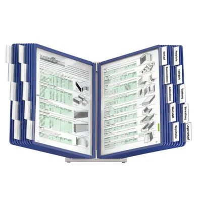 Obrázek produktu pro Durable Sichttafelsystem VARIO DIN A4 blau mit 20 St. Sichttafeln