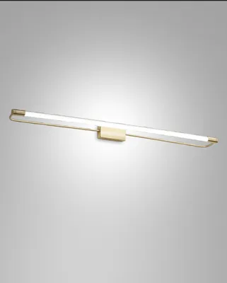 Produktbild von Rapallo LED-Wandleuchte, 20 W, 2240 lm, 3000 K, satiniertes Messing, Gehäuse aus Metall und Methacrylat, Schutzart IP44, Abmessungen 80 x 8 x 5 cm