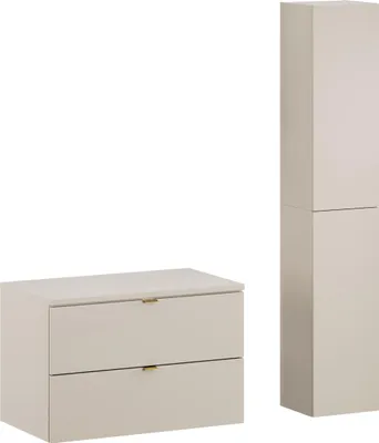 Zdjęcie produktu dla Zestaw Mebli Łazienkowych 80 Cm Kaszmir Z Blatem I Słupkiem
