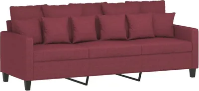 Produktbild von 3-Sitzer-Sofa Weinrot 180 cm Stoff