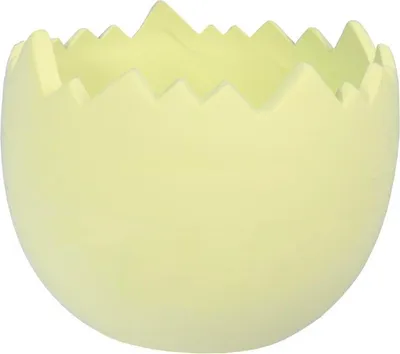 Zdjęcie produktu dla Skorupka ceramiczna pojemnik na rzeżuchę zielona 11 cm
