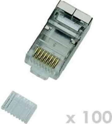 Zdjęcie produktu dla DATACOM Wtyk STP CAT6 8p8c-RJ45 przewód (100szt)