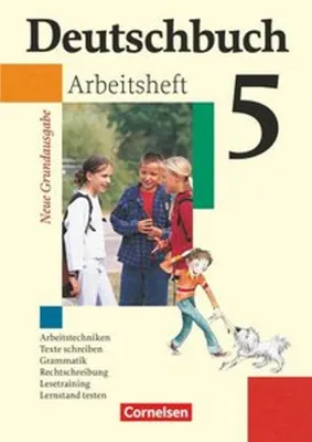 Obrázok produktu pre Deutschbuch Grundausgabe 5. Schuljahr. Arbeitsheft mit Lösungen. Neubearbeitung