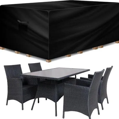 Produktbild von Famanu Gartenmöbelhülle rechteckig - wasserdicht, 600D Oxford-Stoff mit PVC-Beschichtung - 180 x 120 x 74 cm