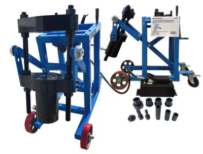 Zdjęcie produktu dla PRASA MOBILNA pneumo-hydrauliczna DO SWORZNI 75T WÓZEK