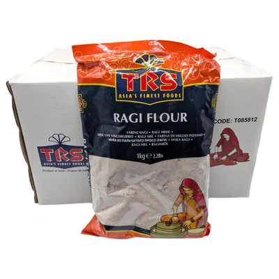Produktbild von Ragi Flour – 10 x 1 kg Box – TRS Indisches Finger Millet Mehl