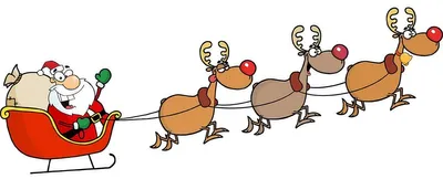 Obrázok produktu pre Vianočná nálepka: Veselý Santa Claus a jeho soby – Vianočná nálepka – Sviatočná dekorácia – 20 x 55 cm