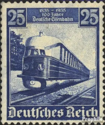 Produktbild von Briefmarken Deutsches Reich 1935 Mi 582 gestempelt 100 Jahre Deutsche Eisenbahnen