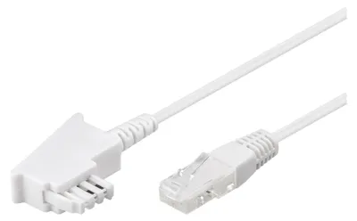 Produktbild von DSL-/VDSL-Routerkabel Kupferleiter (CU), TAE-F-Stecker > RJ45-Stecker (8P2C)
