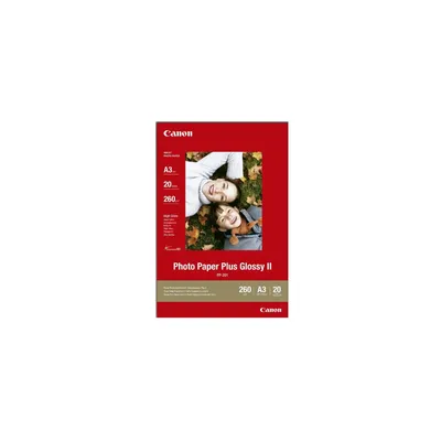 Zdjęcie produktu dla Canon PP-201 A 3 20 arkuszy 265 g Photo Paper Plus Glossy II